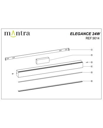 ELEGANCE*Aplique LED 24W 3000K